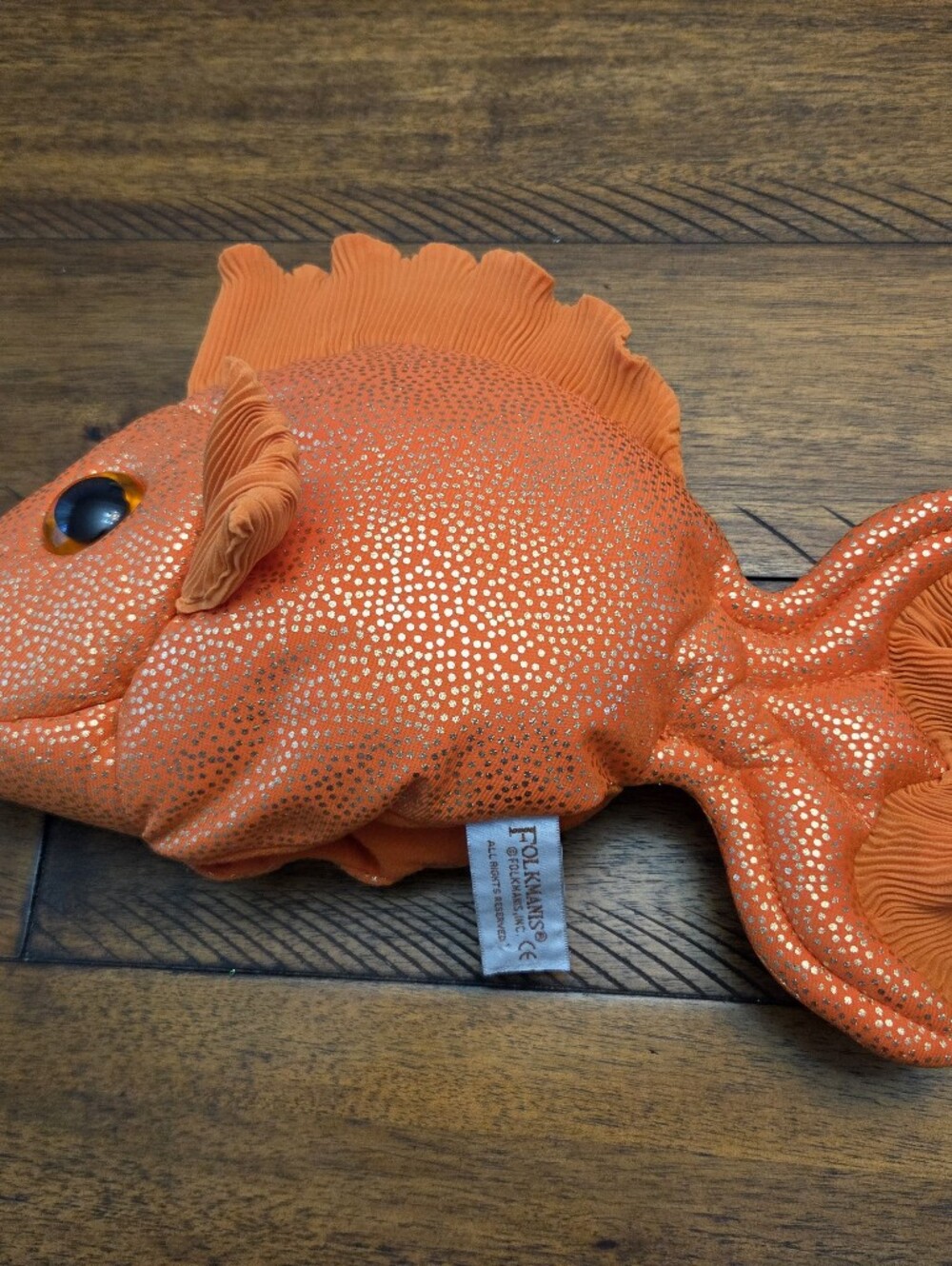 Folkmanis Fancy Goldfish Hand Puppet 14" Stuffed